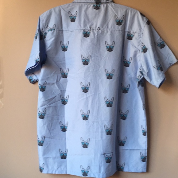 NWT SoCal Pug Life Casual Button Down Shirt - Picture 4 of 4